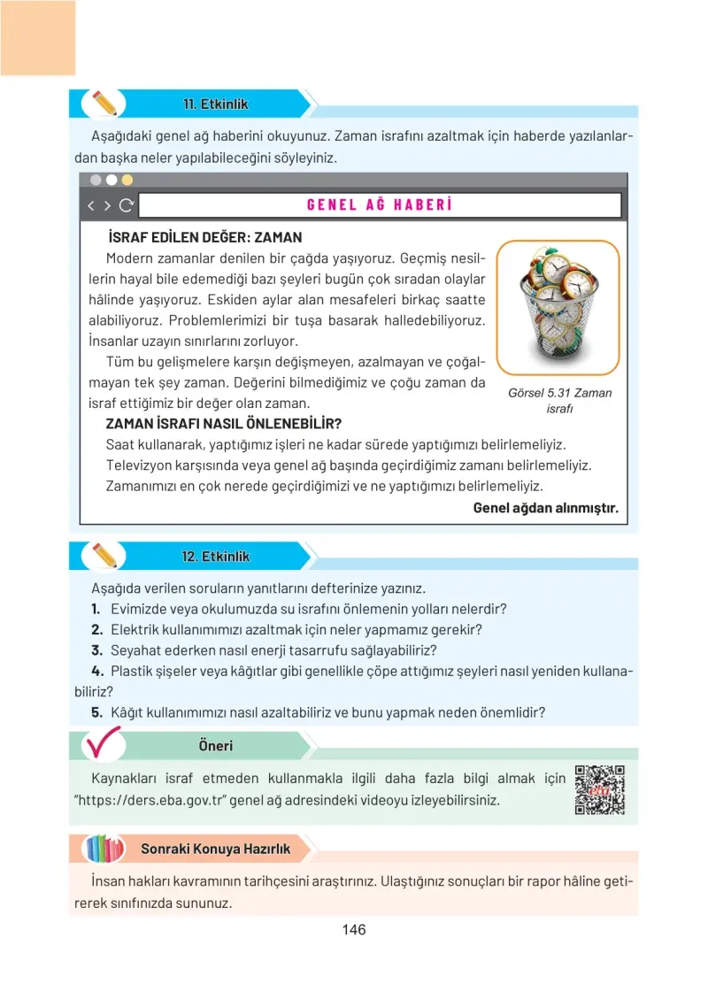 4. Sınıf Sosyal Bilgiler Ders Kitabı Cevapları Hecce Yayınları Sayfa 146