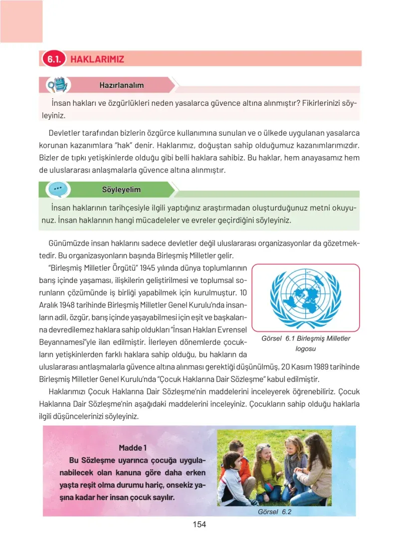 4. Sınıf Sosyal Bilgiler Ders Kitabı Cevapları Hecce Yayınları Sayfa 154