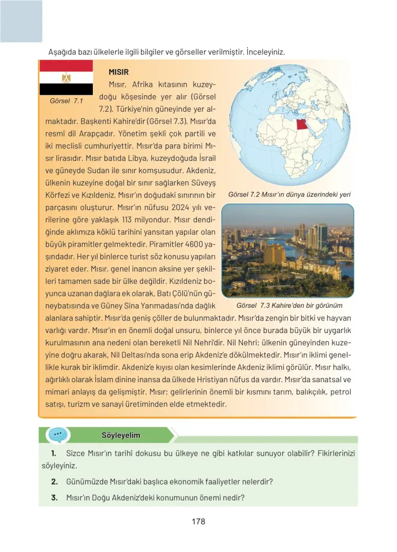 4. Sınıf Sosyal Bilgiler Ders Kitabı Cevapları Hecce Yayınları Sayfa 178