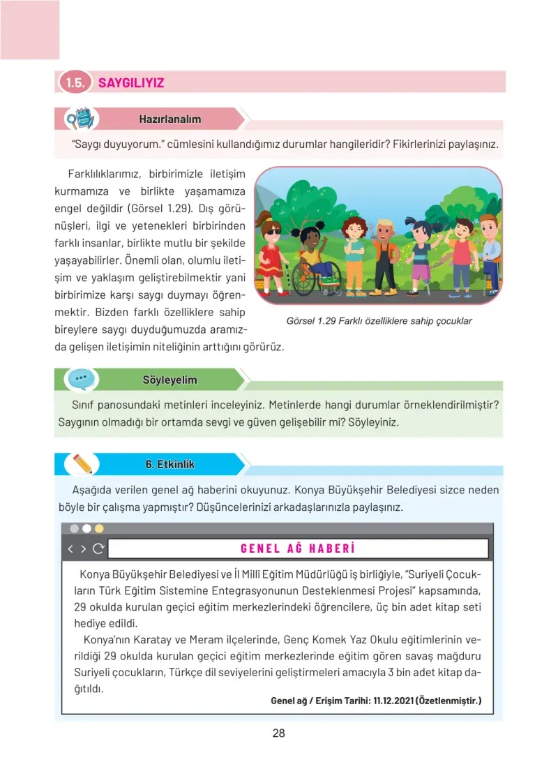 4. Sınıf Sosyal Bilgiler Ders Kitabı Cevapları Hecce Yayınları Sayfa 28