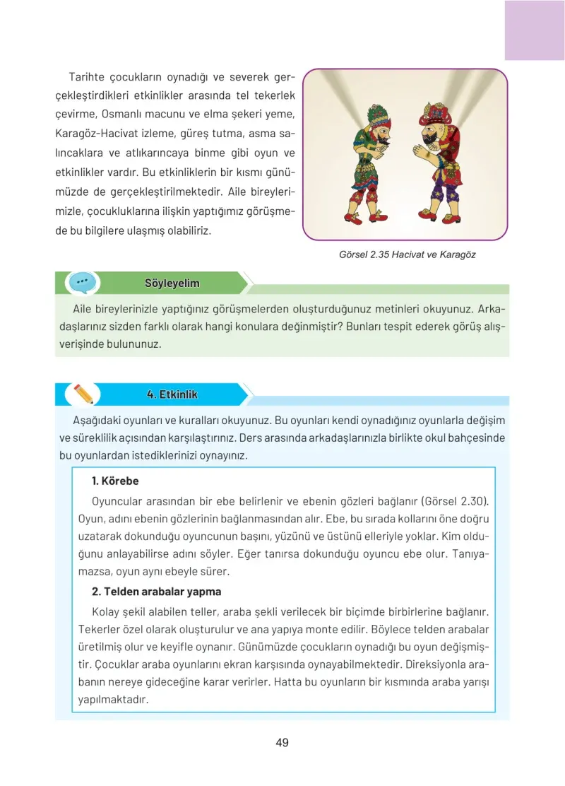 4. Sınıf Sosyal Bilgiler Ders Kitabı Cevapları Hecce Yayınları Sayfa 49