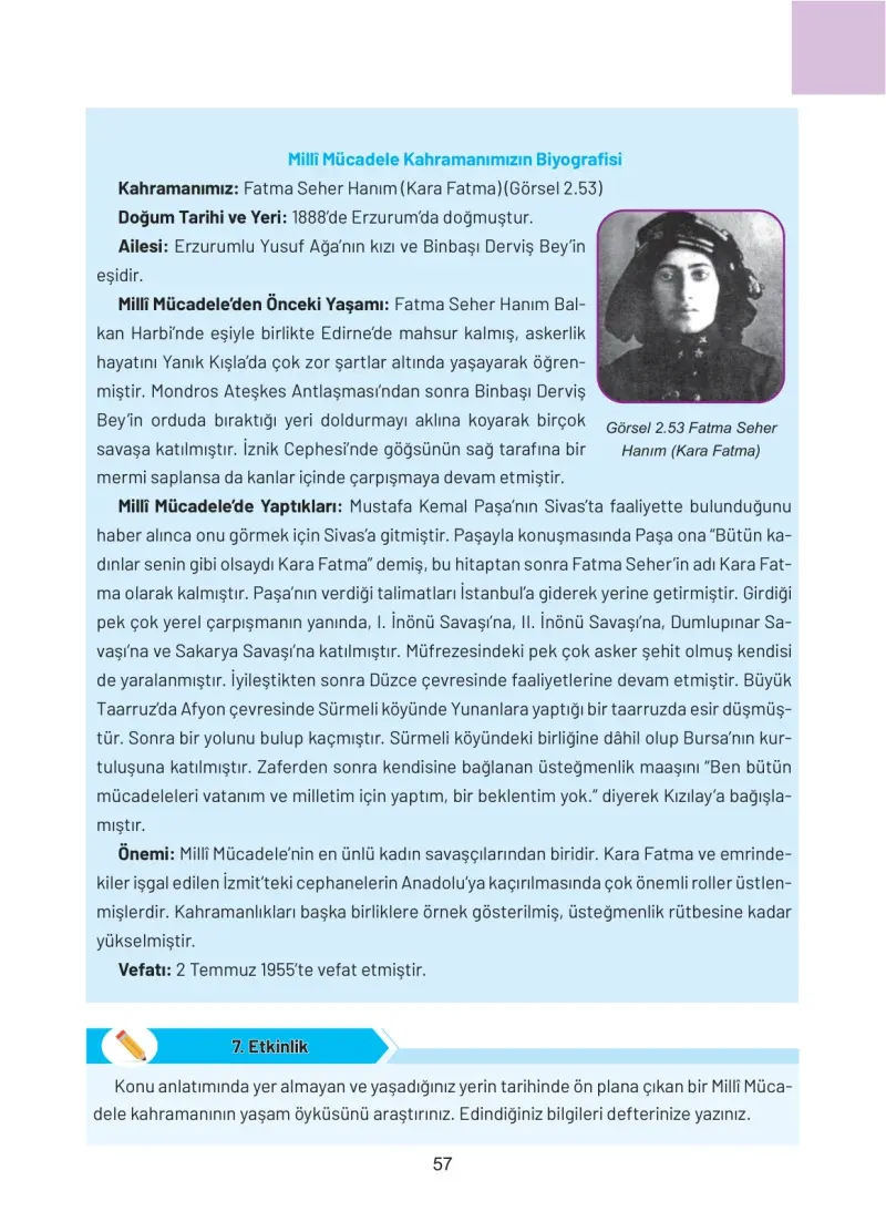 4. Sınıf Sosyal Bilgiler Ders Kitabı Cevapları Hecce Yayınları Sayfa 57