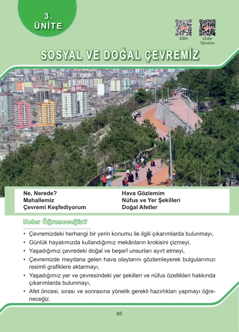 4. Sınıf Sosyal Bilgiler Ders Kitabı Cevapları Hecce Yayınları Sayfa 65