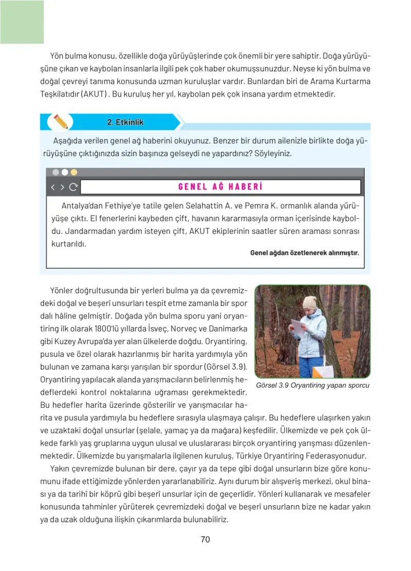 4. Sınıf Sosyal Bilgiler Ders Kitabı Cevapları Hecce Yayınları Sayfa 70