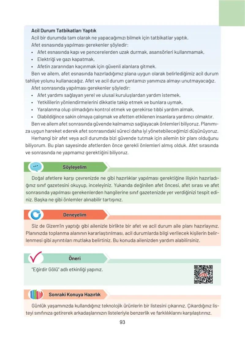 4. Sınıf Sosyal Bilgiler Ders Kitabı Cevapları Hecce Yayınları Sayfa 93