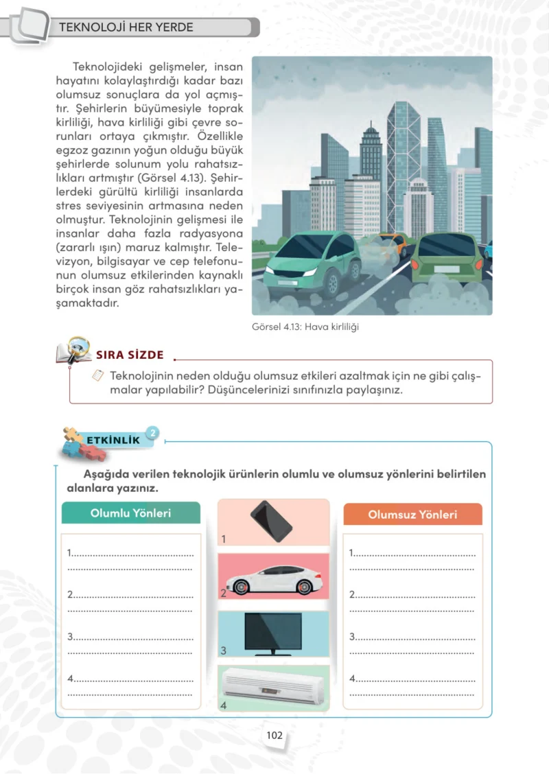 4. Sınıf Sosyal Bilgiler Ders Kitabı Cevapları Meb Yayınları Sayfa 102