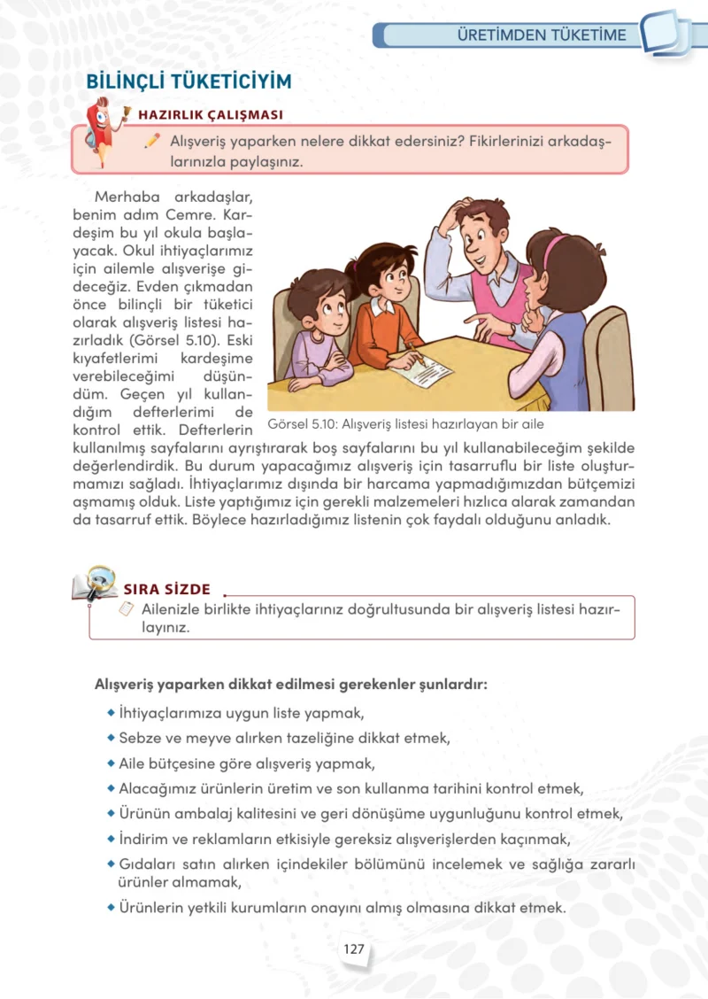 4. Sınıf Sosyal Bilgiler Ders Kitabı Cevapları Meb Yayınları Sayfa 127