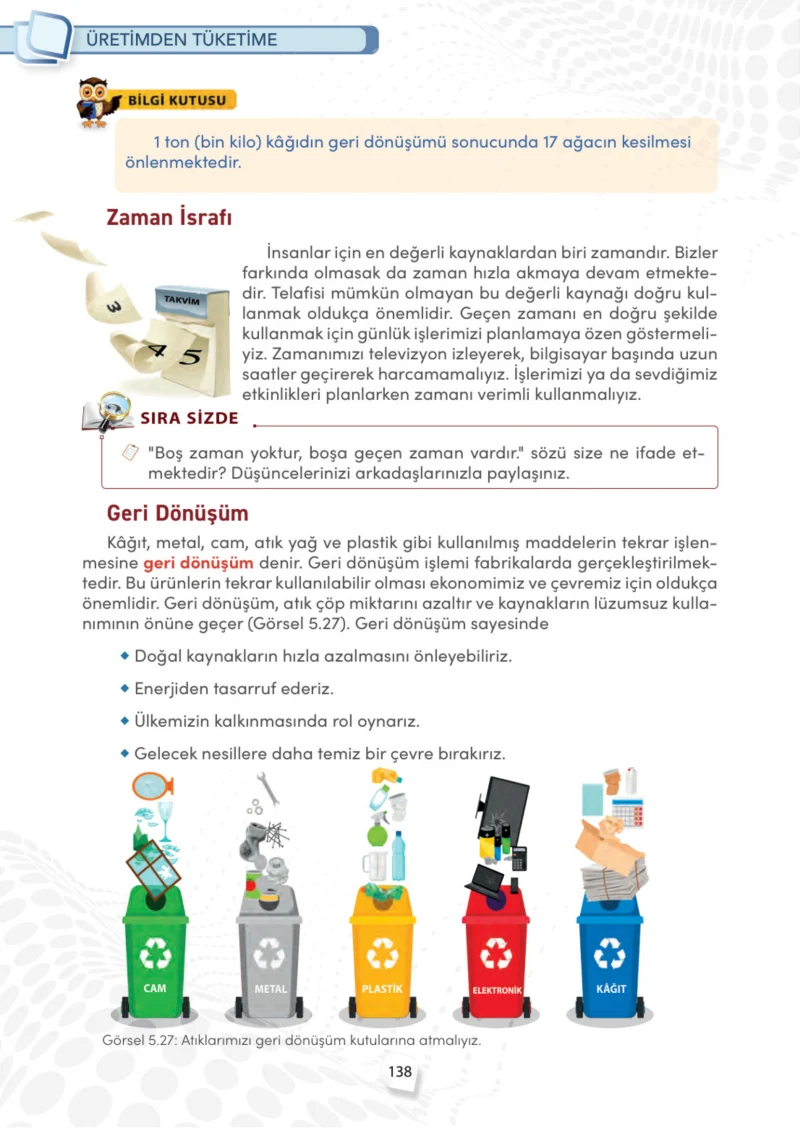 4. Sınıf Sosyal Bilgiler Ders Kitabı Cevapları Meb Yayınları Sayfa 138
