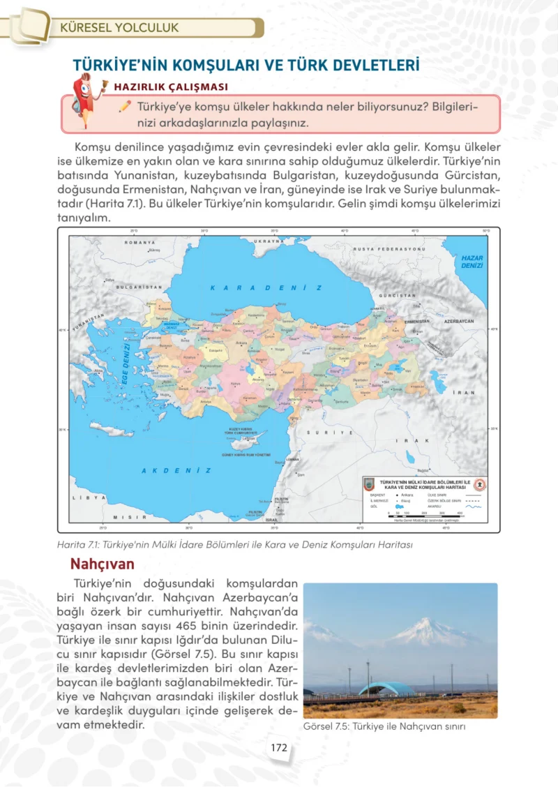 4. Sınıf Sosyal Bilgiler Ders Kitabı Cevapları Meb Yayınları Sayfa 172
