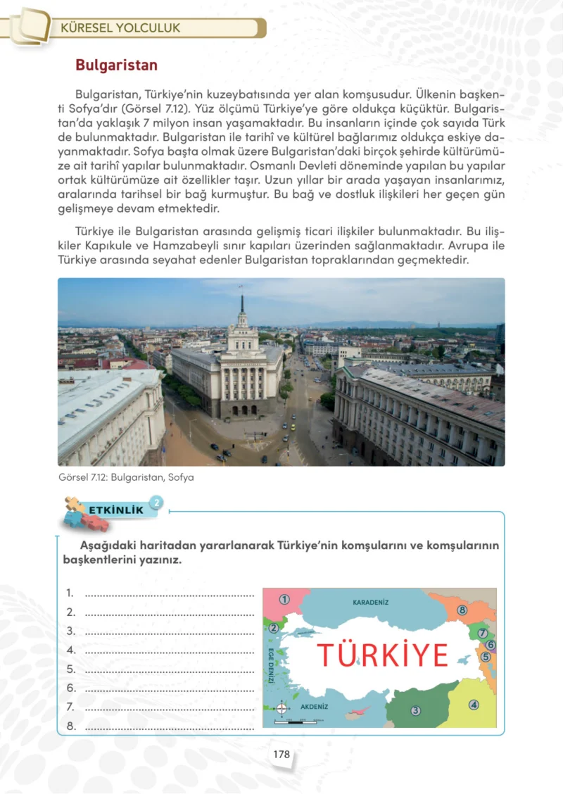 4. Sınıf Sosyal Bilgiler Ders Kitabı Cevapları Meb Yayınları Sayfa 178