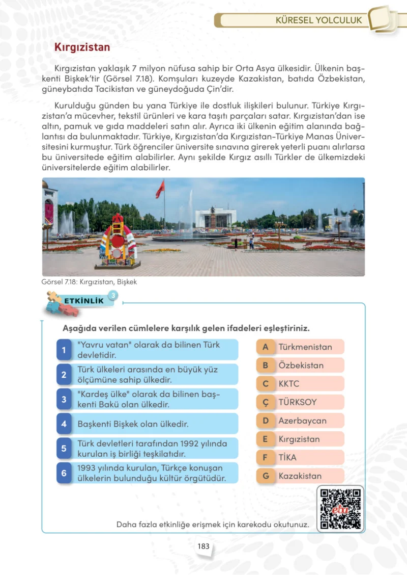4. Sınıf Sosyal Bilgiler Ders Kitabı Cevapları Meb Yayınları Sayfa 183