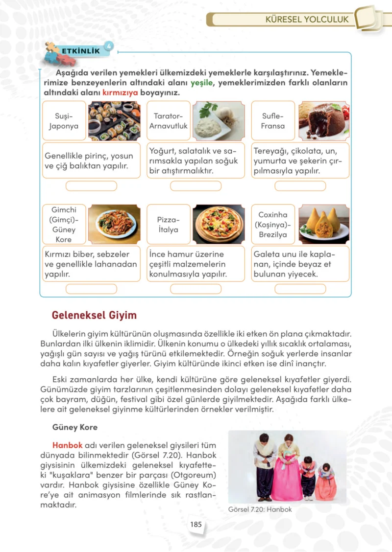 4. Sınıf Sosyal Bilgiler Ders Kitabı Cevapları Meb Yayınları Sayfa 185