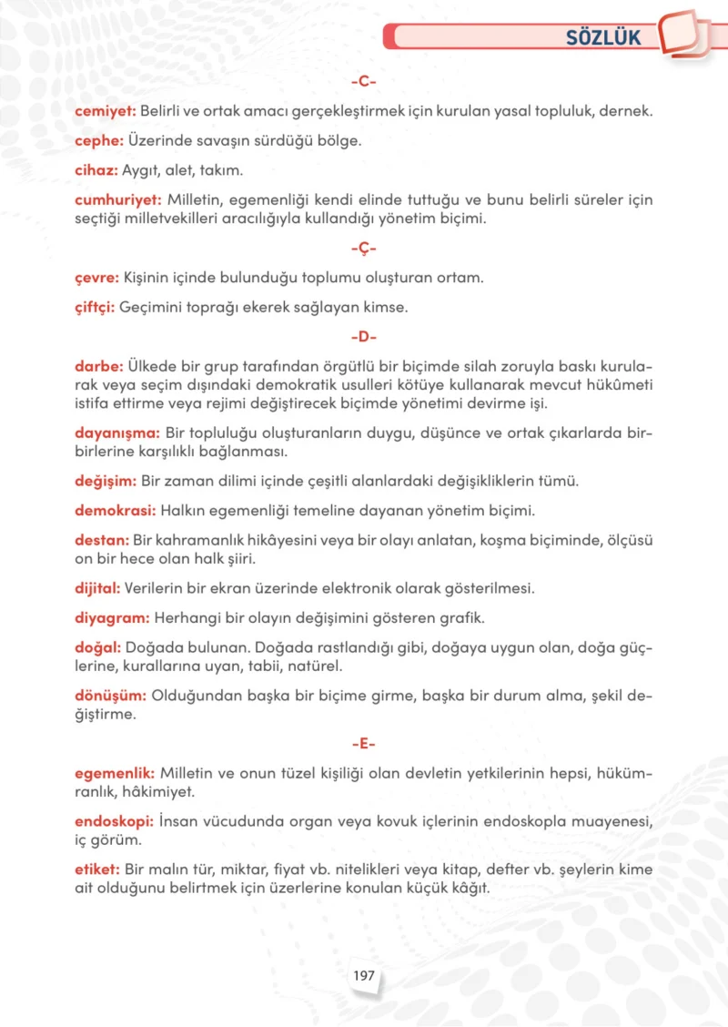 4. Sınıf Sosyal Bilgiler Ders Kitabı Cevapları Meb Yayınları Sayfa 197