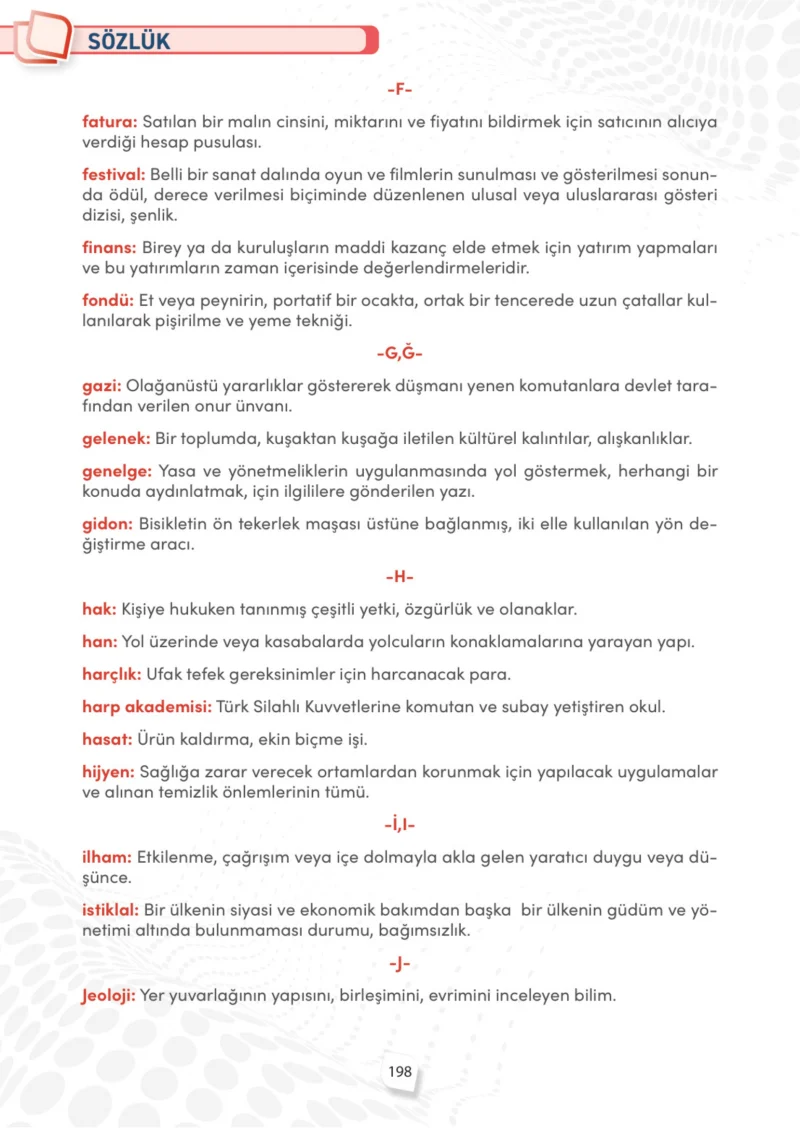 4. Sınıf Sosyal Bilgiler Ders Kitabı Cevapları Meb Yayınları Sayfa 198