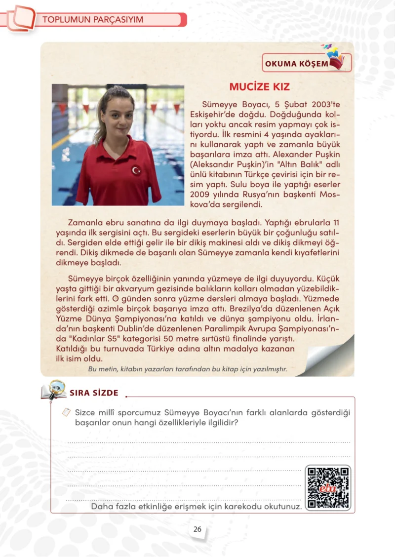 4. Sınıf Sosyal Bilgiler Ders Kitabı Cevapları Meb Yayınları Sayfa 26
