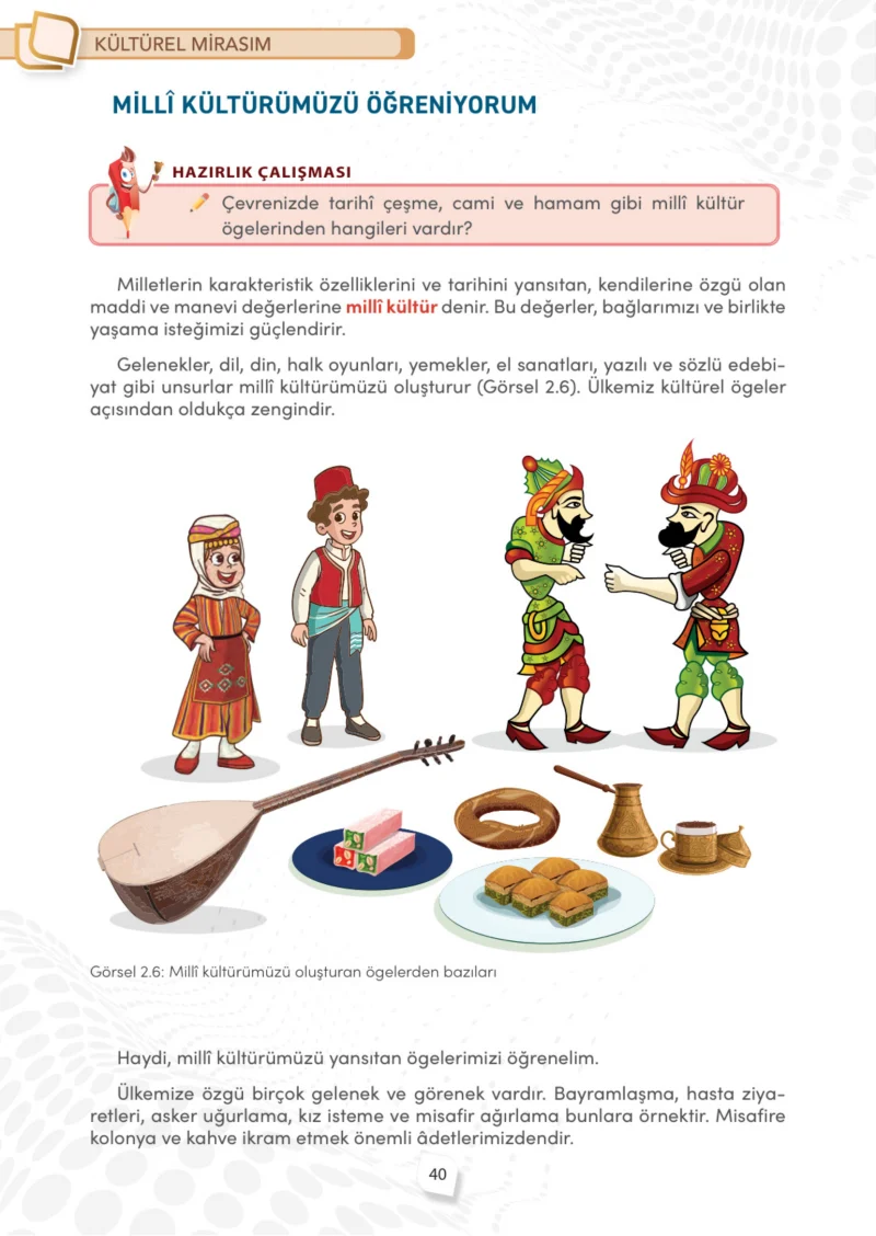 4. Sınıf Sosyal Bilgiler Ders Kitabı Cevapları Meb Yayınları Sayfa 40