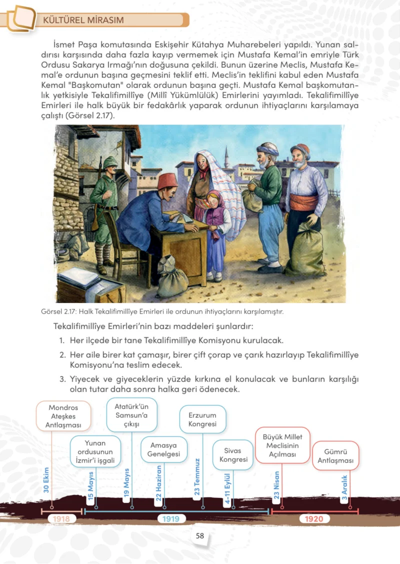 4. Sınıf Sosyal Bilgiler Ders Kitabı Cevapları Meb Yayınları Sayfa 58