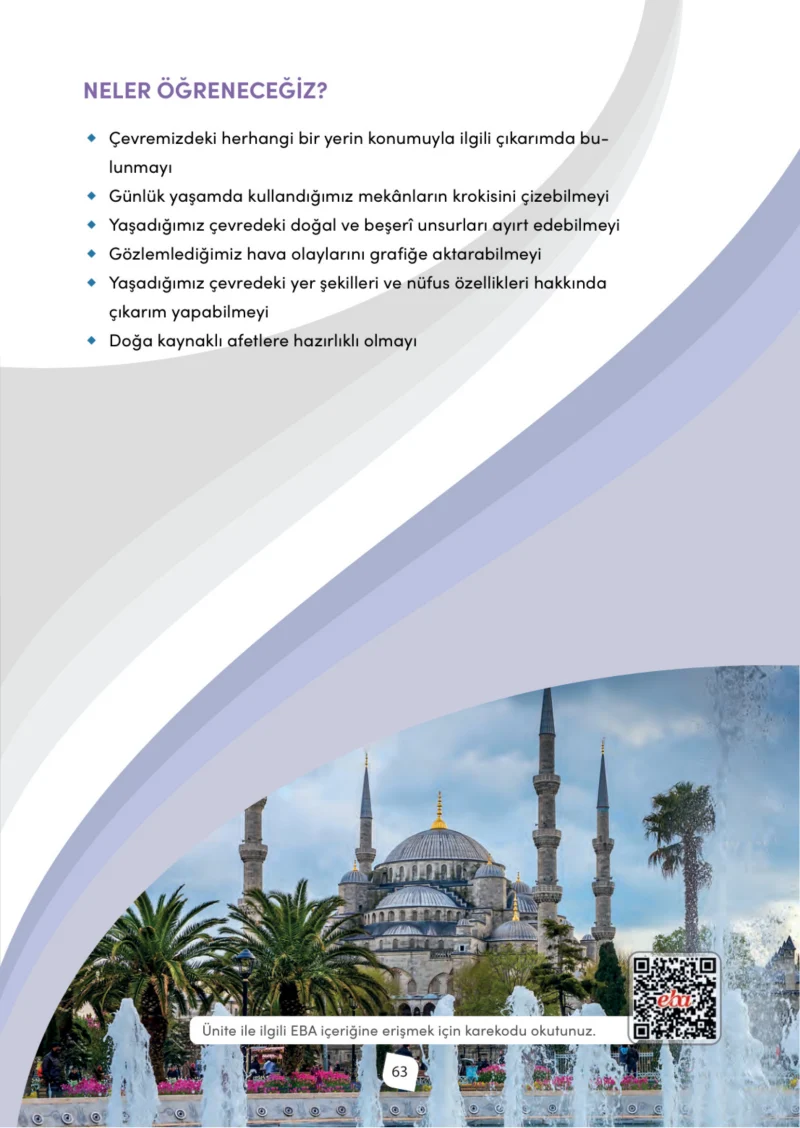 4. Sınıf Sosyal Bilgiler Ders Kitabı Cevapları Meb Yayınları Sayfa 63
