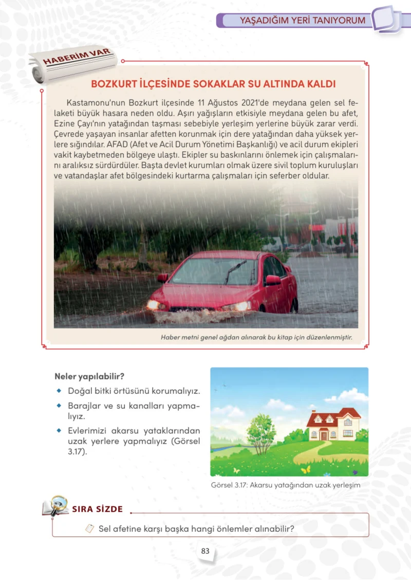 4. Sınıf Sosyal Bilgiler Ders Kitabı Cevapları Meb Yayınları Sayfa 83