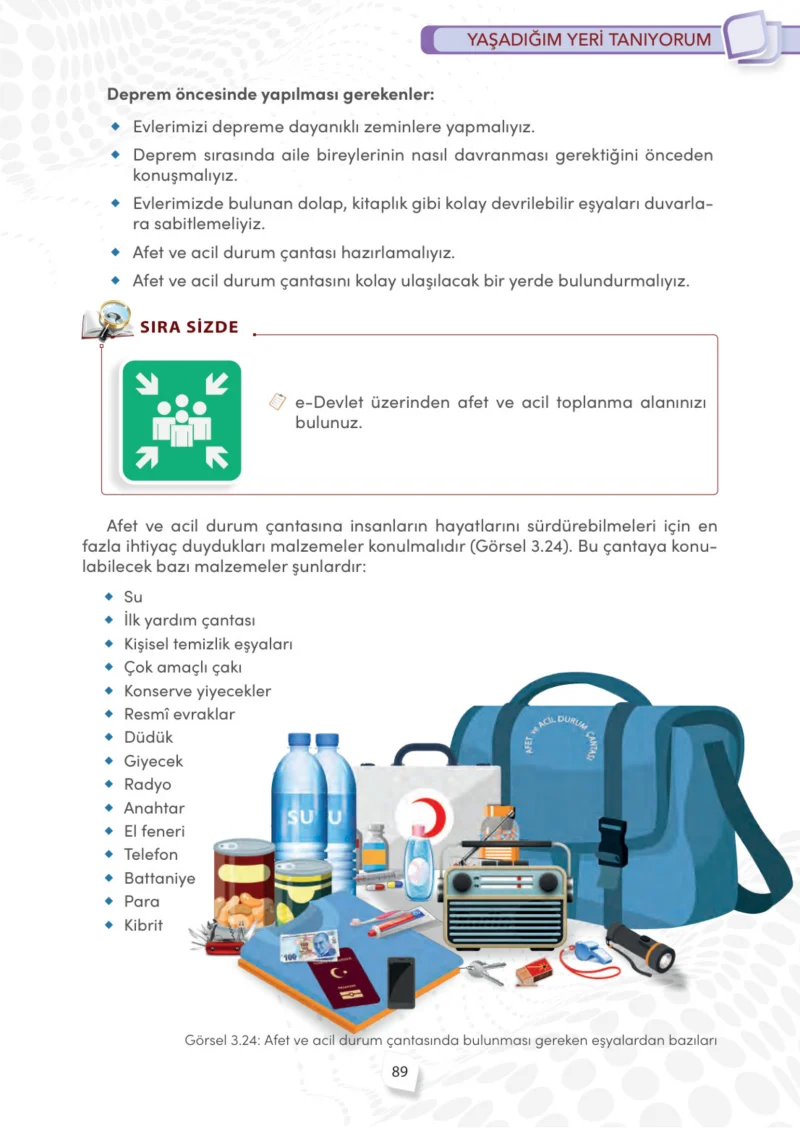 4. Sınıf Sosyal Bilgiler Ders Kitabı Cevapları Meb Yayınları Sayfa 89