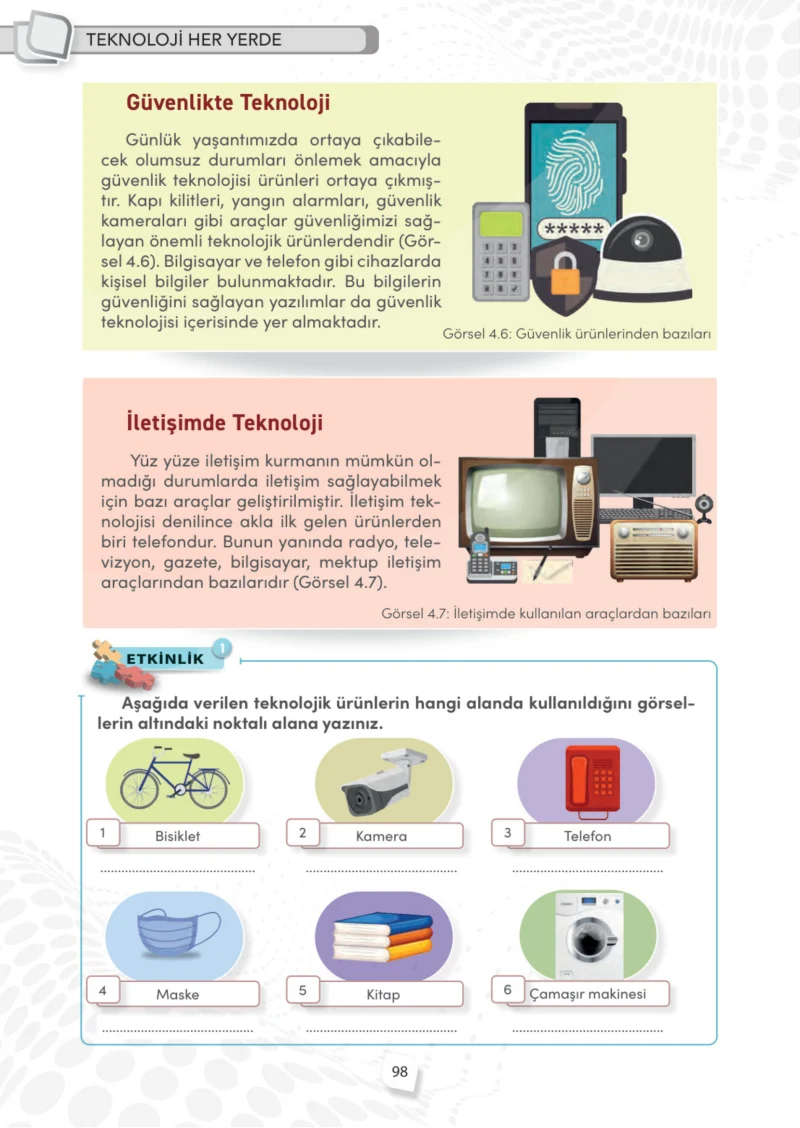 4. Sınıf Sosyal Bilgiler Ders Kitabı Cevapları Meb Yayınları Sayfa 98