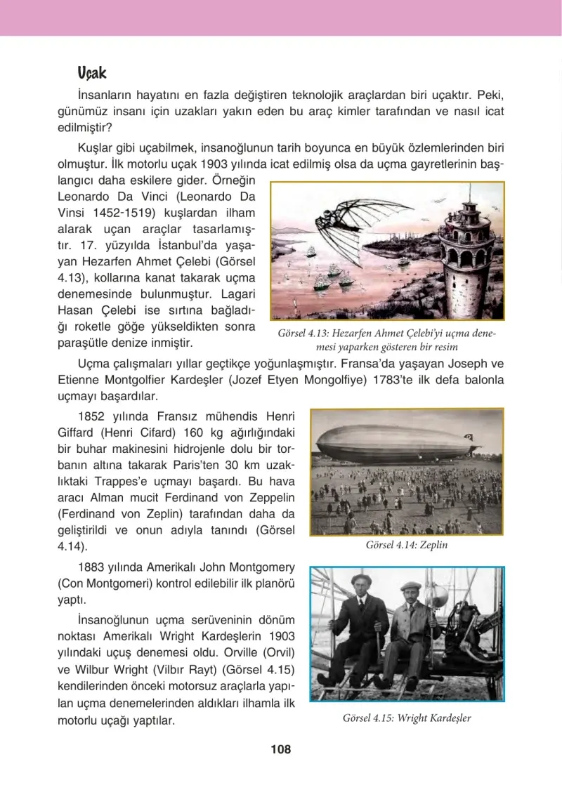 4. Sınıf Sosyal Bilgiler Ders Kitabı Cevapları Tuna Matbaacılık Sayfa 108
