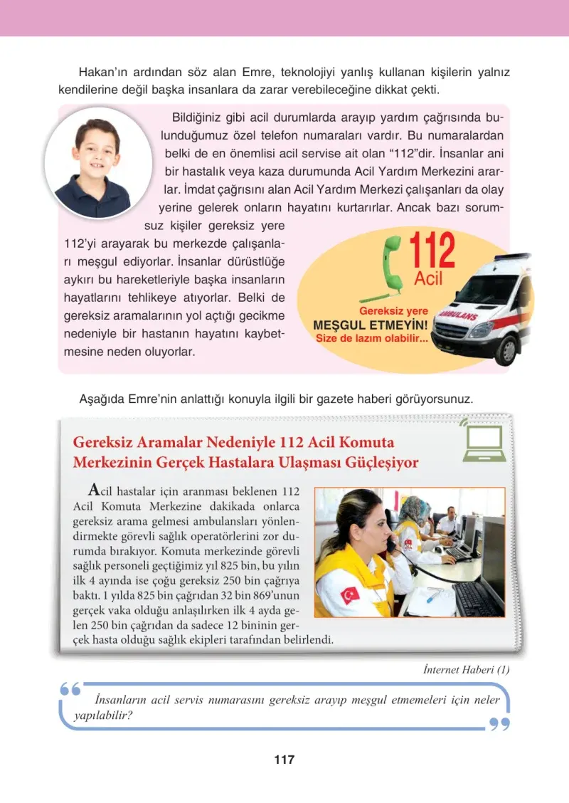 4. Sınıf Sosyal Bilgiler Ders Kitabı Cevapları Tuna Matbaacılık Sayfa 117
