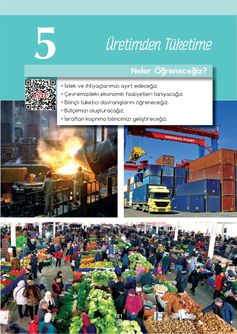 4. Sınıf Sosyal Bilgiler Ders Kitabı Cevapları Tuna Matbaacılık Sayfa 121