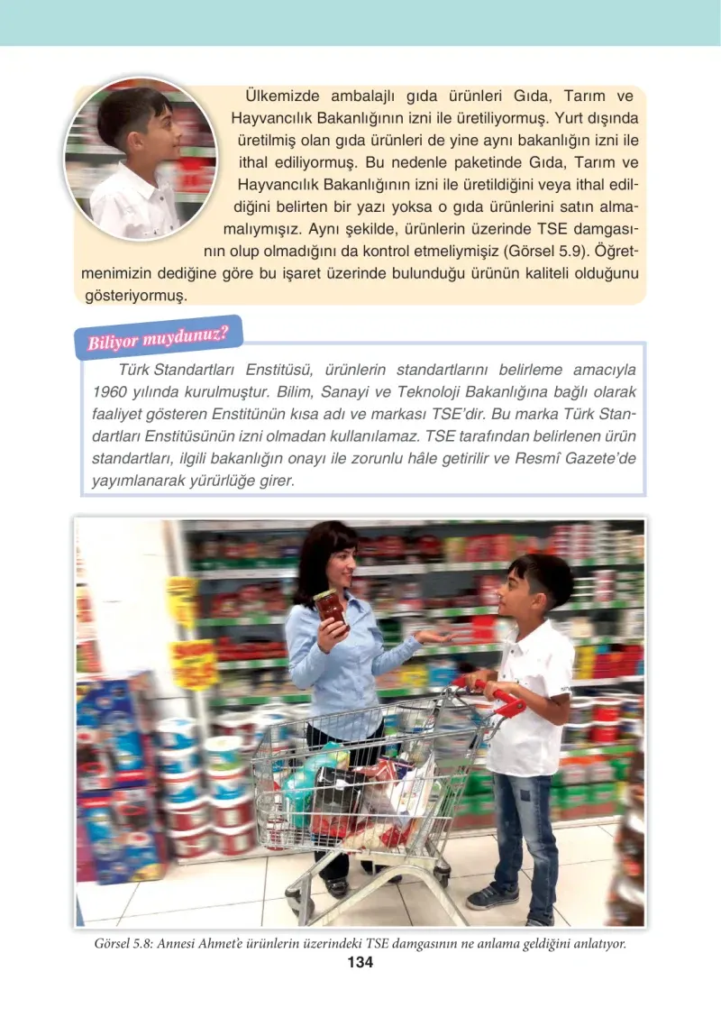 4. Sınıf Sosyal Bilgiler Ders Kitabı Cevapları Tuna Matbaacılık Sayfa 134