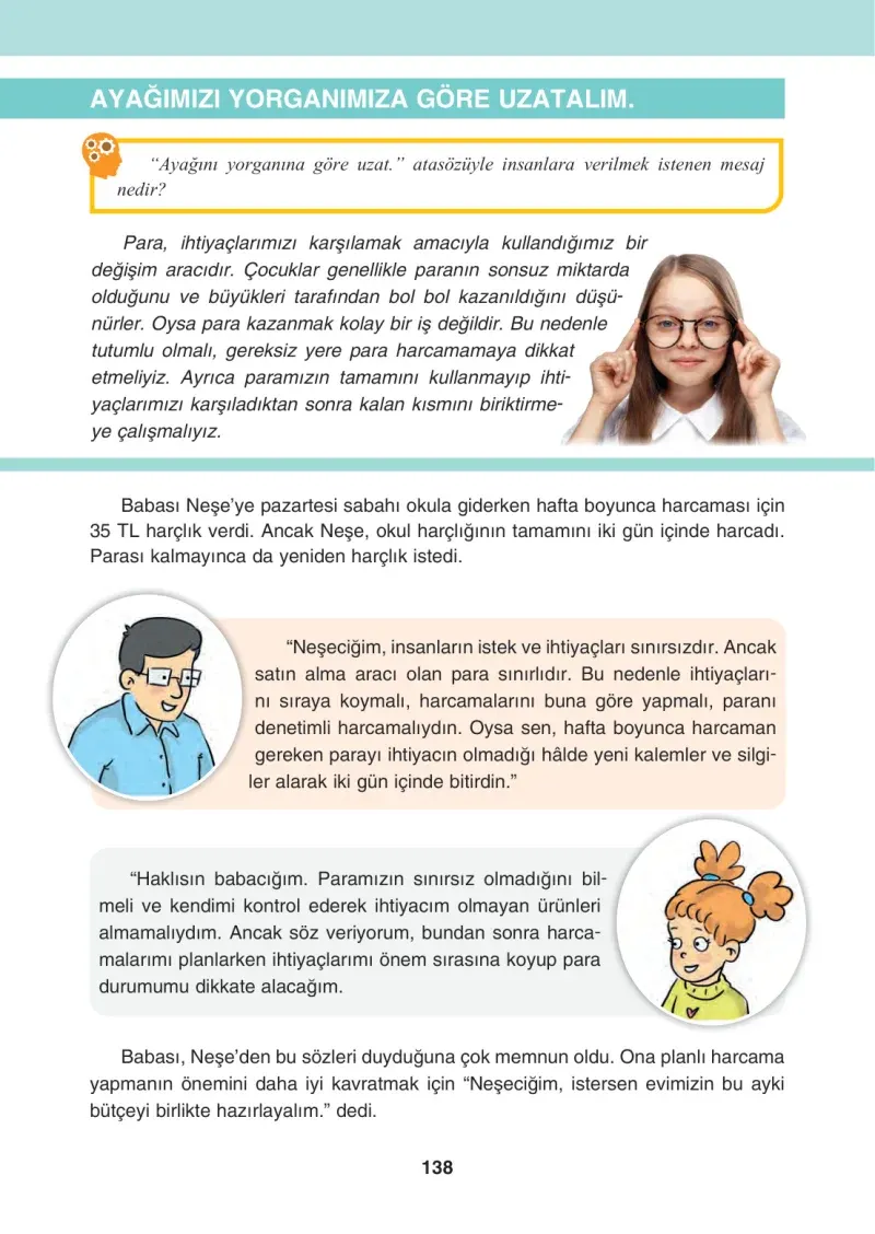 4. Sınıf Sosyal Bilgiler Ders Kitabı Cevapları Tuna Matbaacılık Sayfa 138