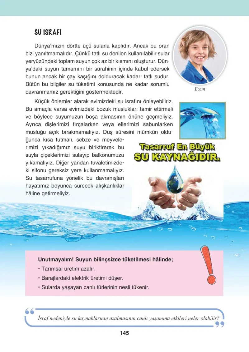4. Sınıf Sosyal Bilgiler Ders Kitabı Cevapları Tuna Matbaacılık Sayfa 145