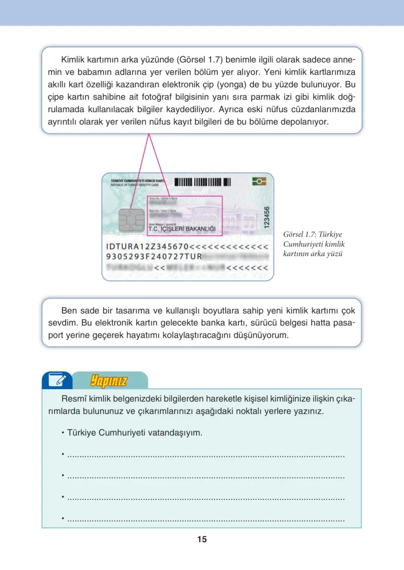 4. Sınıf Sosyal Bilgiler Ders Kitabı Cevapları Tuna Matbaacılık Sayfa 15