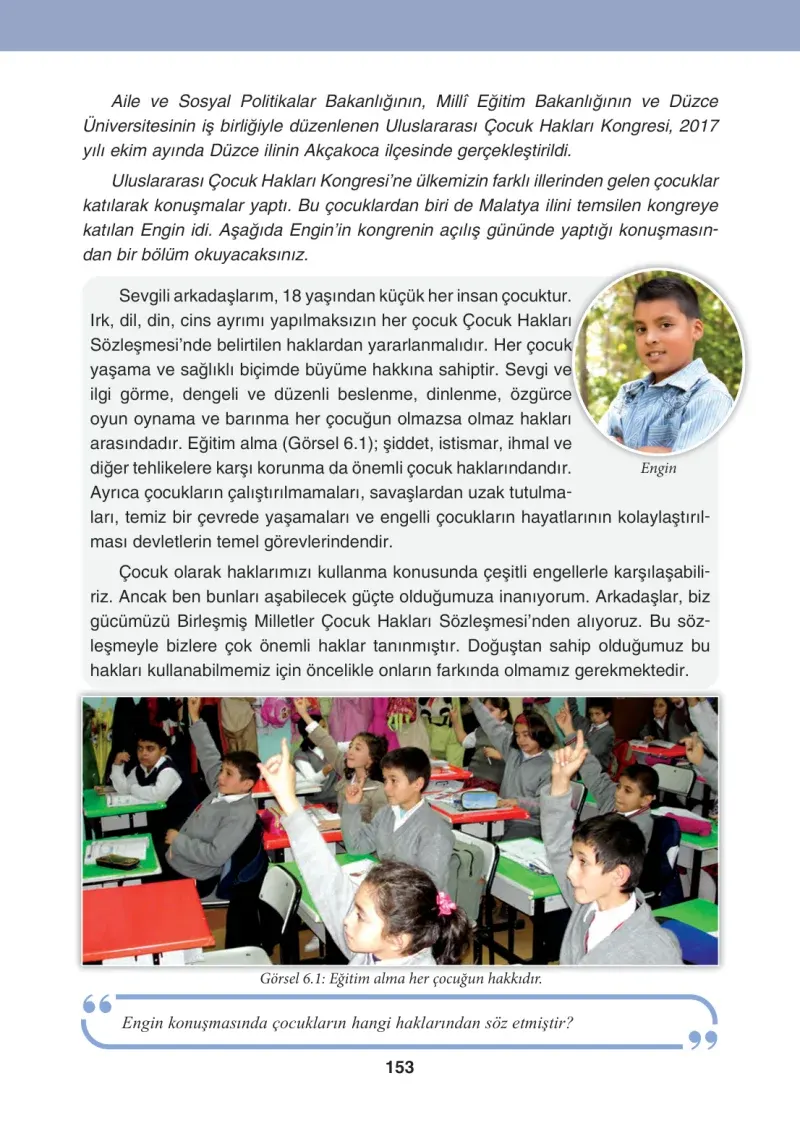 4. Sınıf Sosyal Bilgiler Ders Kitabı Cevapları Tuna Matbaacılık Sayfa 153