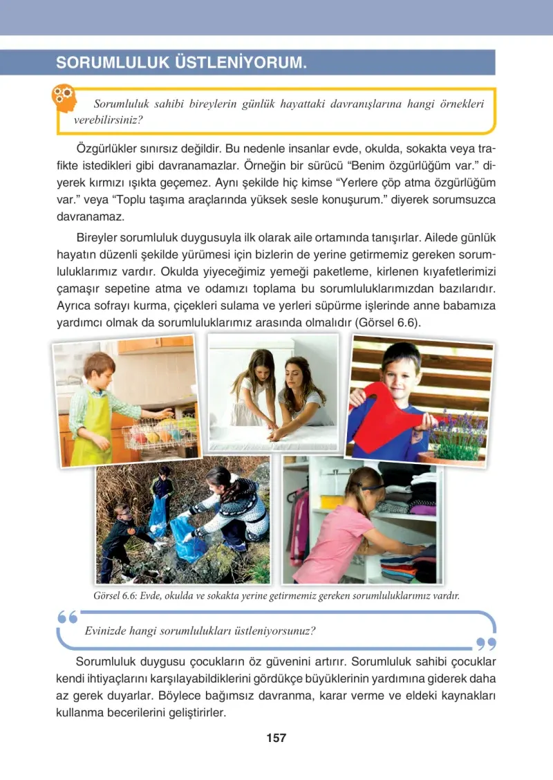 4. Sınıf Sosyal Bilgiler Ders Kitabı Cevapları Tuna Matbaacılık Sayfa 157
