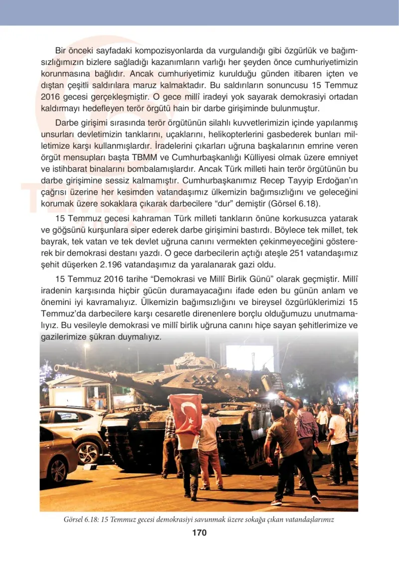 4. Sınıf Sosyal Bilgiler Ders Kitabı Cevapları Tuna Matbaacılık Sayfa 170