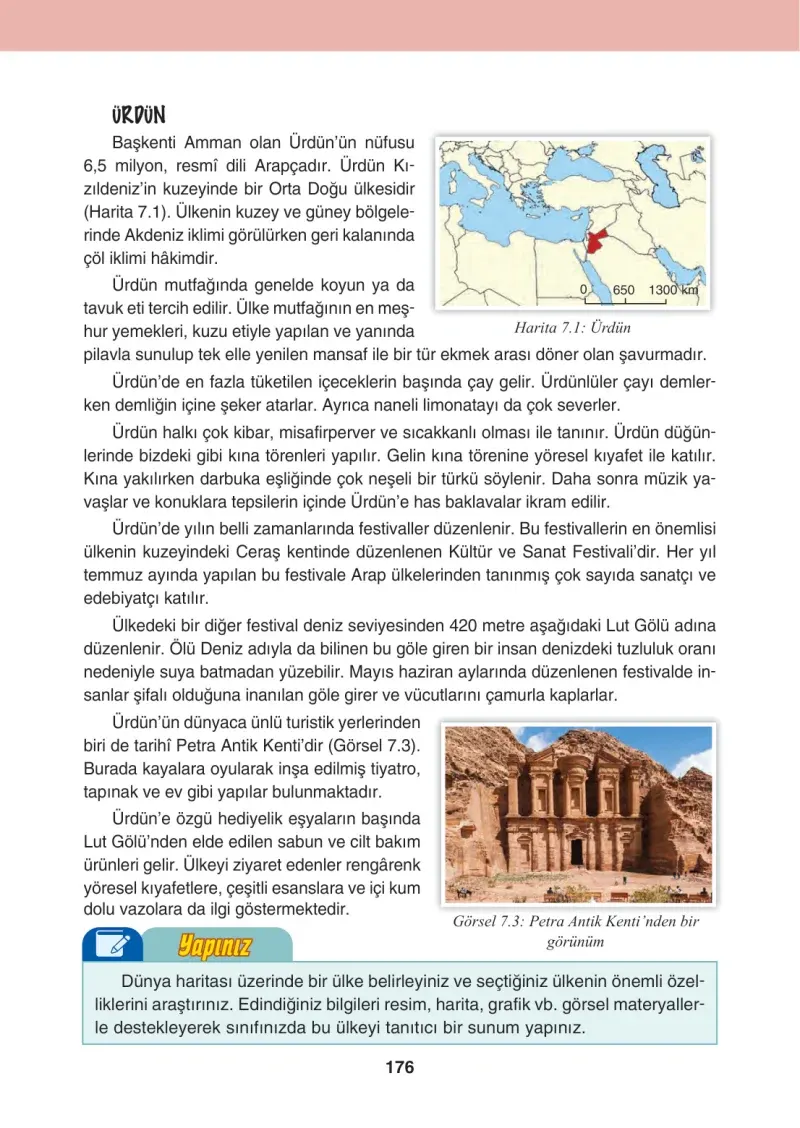 4. Sınıf Sosyal Bilgiler Ders Kitabı Cevapları Tuna Matbaacılık Sayfa 176
