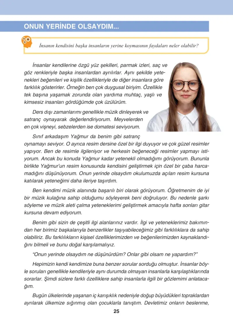 4. Sınıf Sosyal Bilgiler Ders Kitabı Cevapları Tuna Matbaacılık Sayfa 25