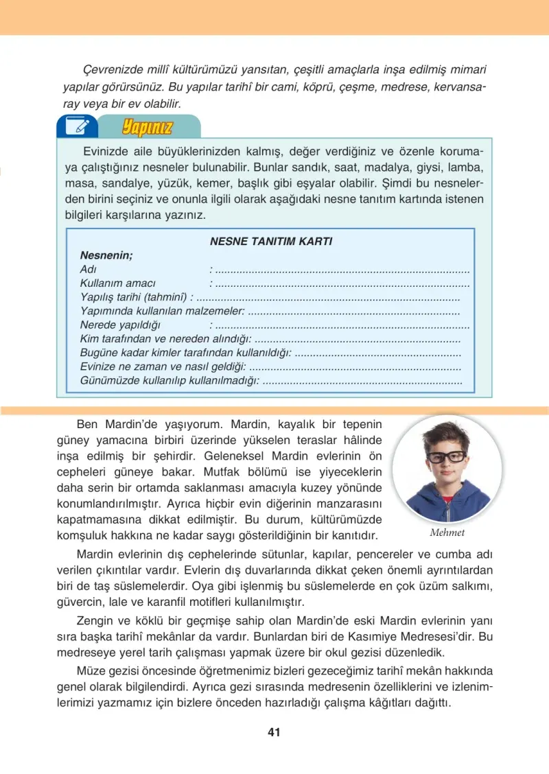 4. Sınıf Sosyal Bilgiler Ders Kitabı Cevapları Tuna Matbaacılık Sayfa 41