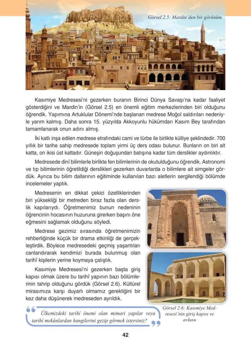 4. Sınıf Sosyal Bilgiler Ders Kitabı Cevapları Tuna Matbaacılık Sayfa 42