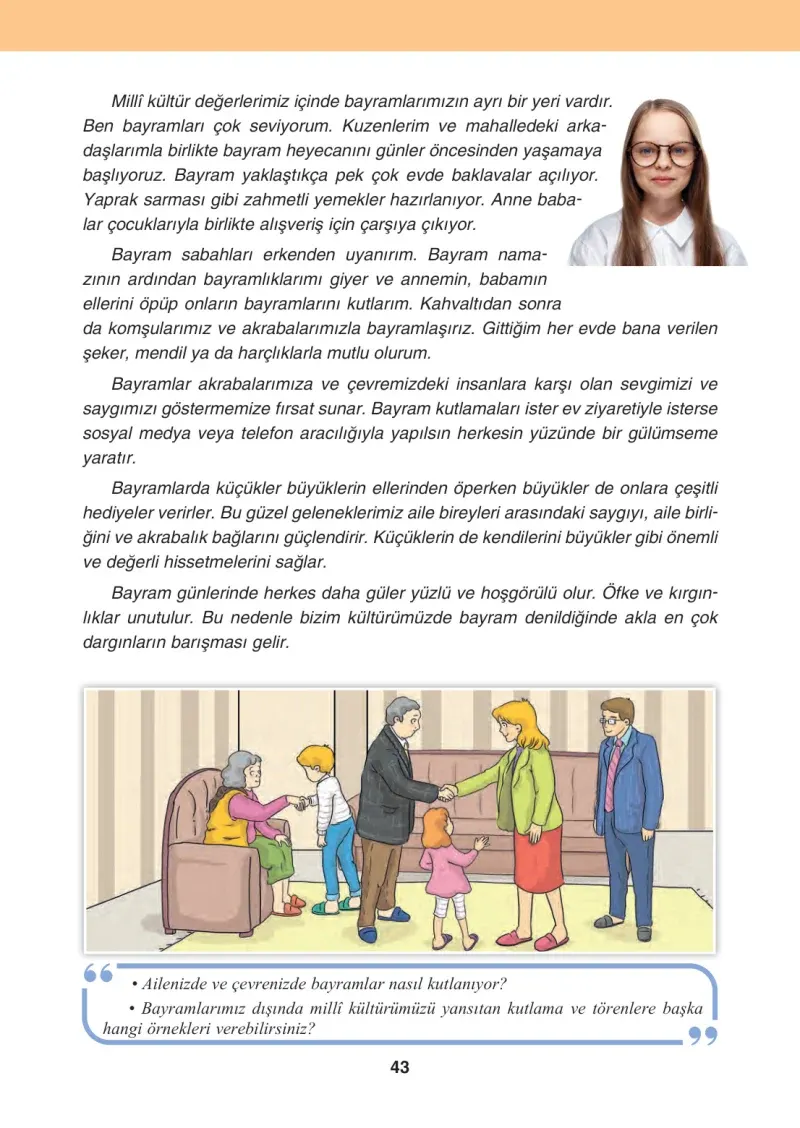 4. Sınıf Sosyal Bilgiler Ders Kitabı Cevapları Tuna Matbaacılık Sayfa 43