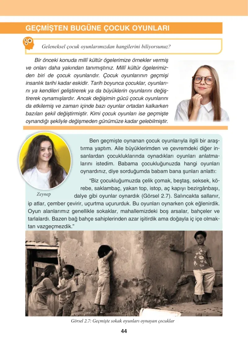 4. Sınıf Sosyal Bilgiler Ders Kitabı Cevapları Tuna Matbaacılık Sayfa 44