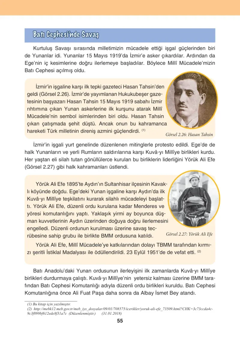 4. Sınıf Sosyal Bilgiler Ders Kitabı Cevapları Tuna Matbaacılık Sayfa 55