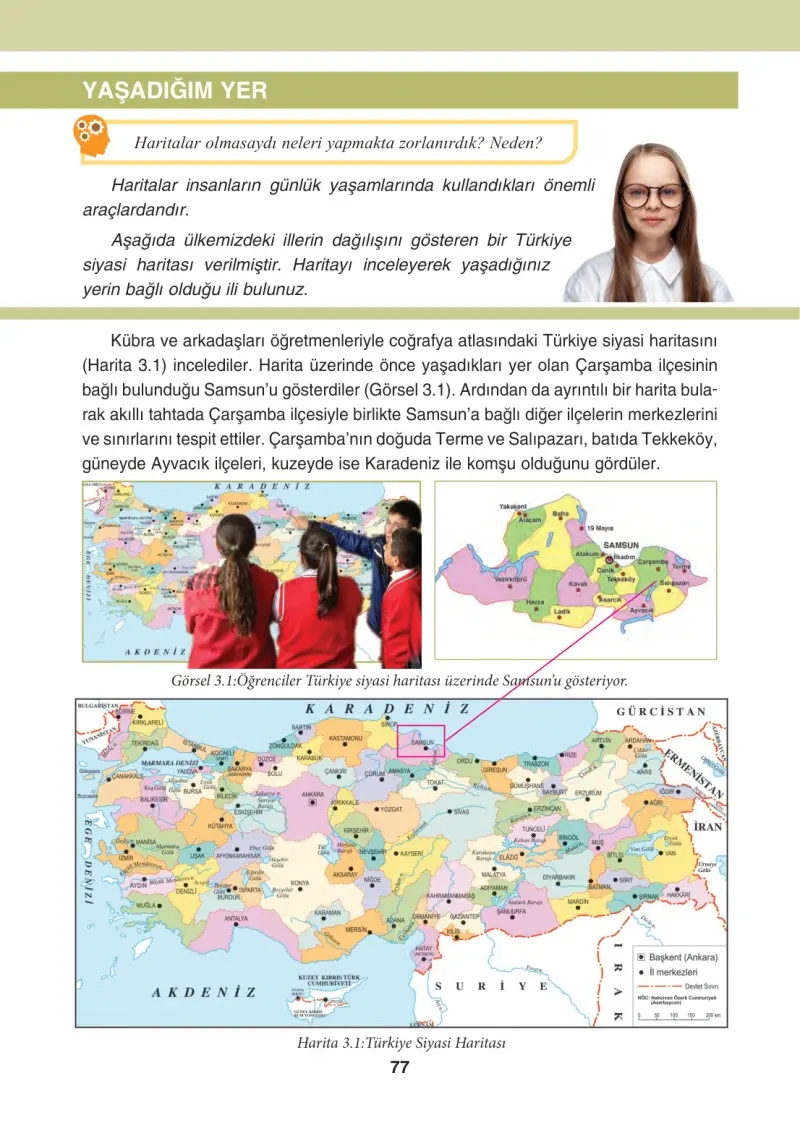 4. Sınıf Sosyal Bilgiler Ders Kitabı Cevapları Tuna Matbaacılık Sayfa 77