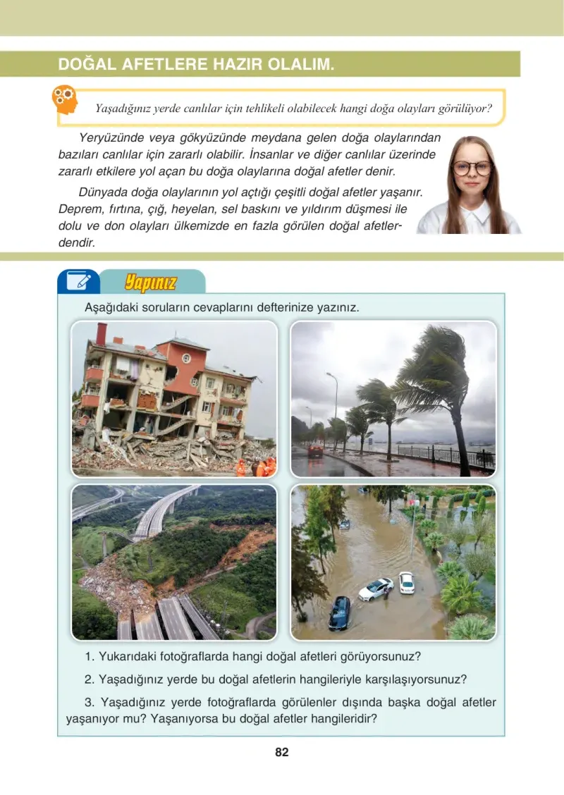 4. Sınıf Sosyal Bilgiler Ders Kitabı Cevapları Tuna Matbaacılık Sayfa 82