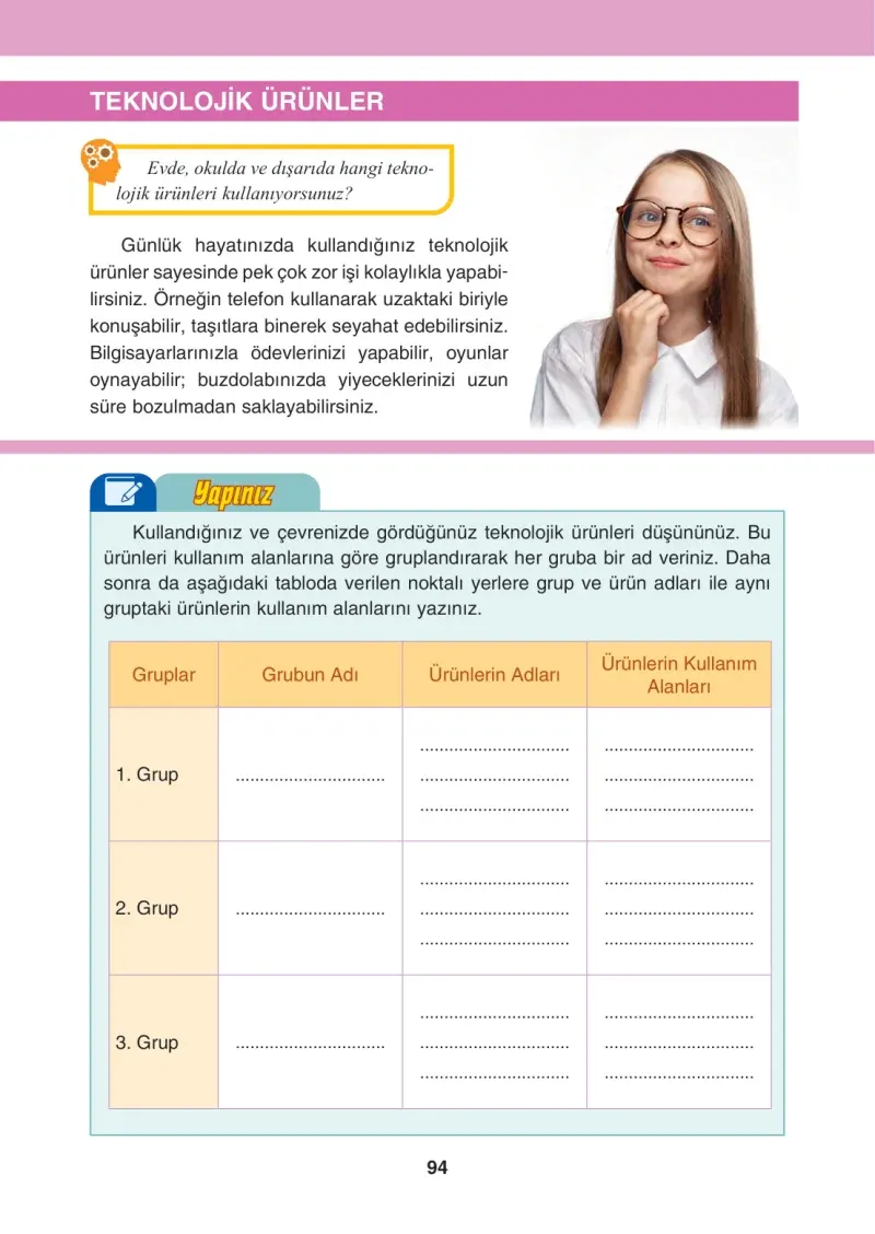 4. Sınıf Sosyal Bilgiler Ders Kitabı Cevapları Tuna Matbaacılık Sayfa 94