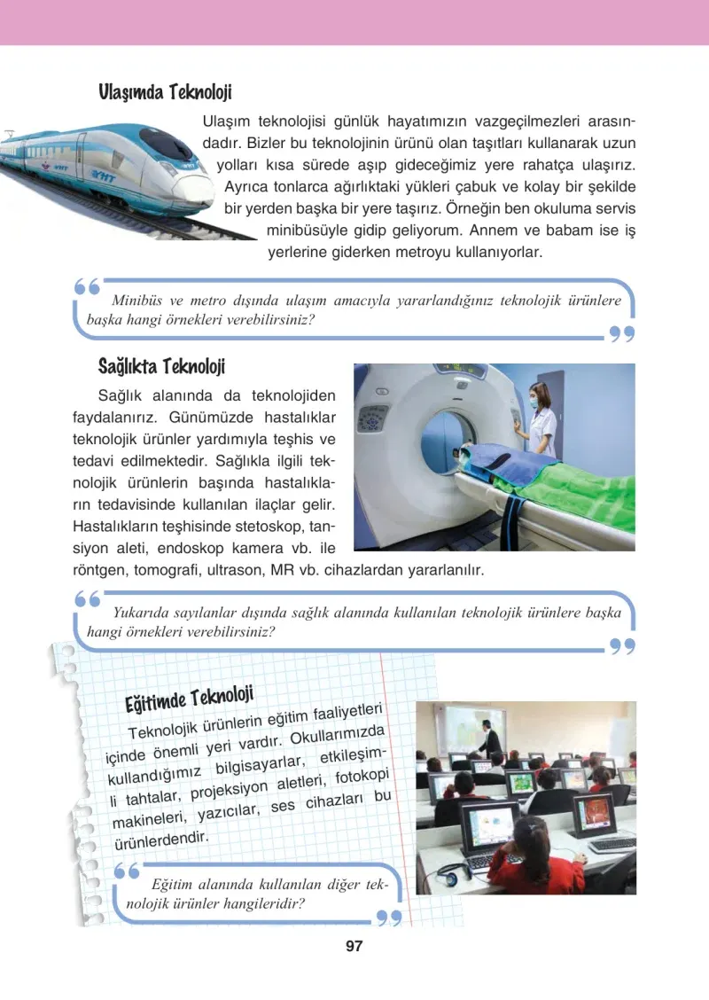 4. Sınıf Sosyal Bilgiler Ders Kitabı Cevapları Tuna Matbaacılık Sayfa 97