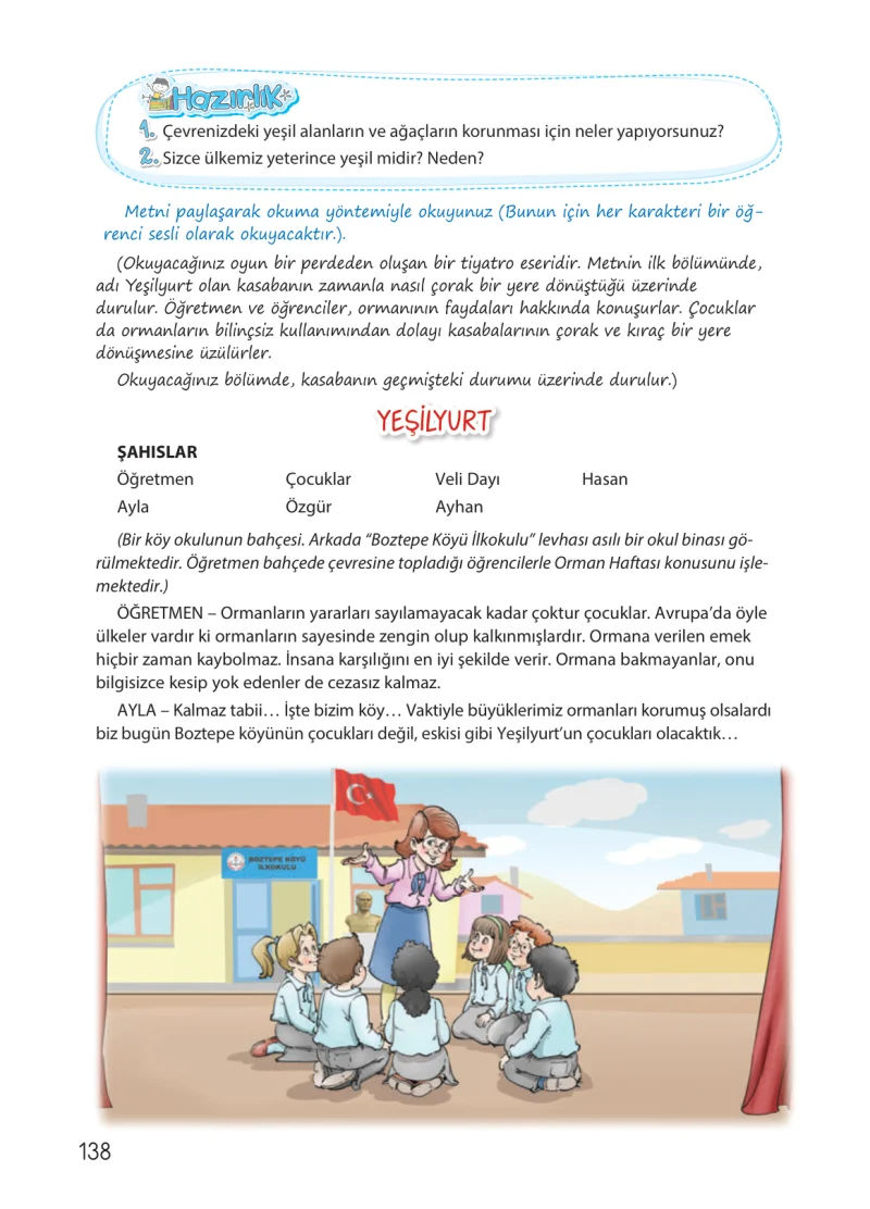 4. Sınıf Türkçe Ders Kitabı Cevapları Koza Yayınları Sayfa 138