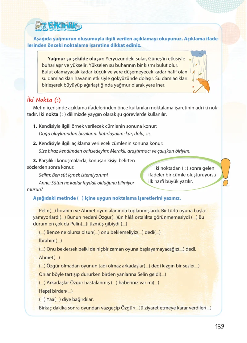 4. Sınıf Türkçe Ders Kitabı Cevapları Koza Yayınları Sayfa 159