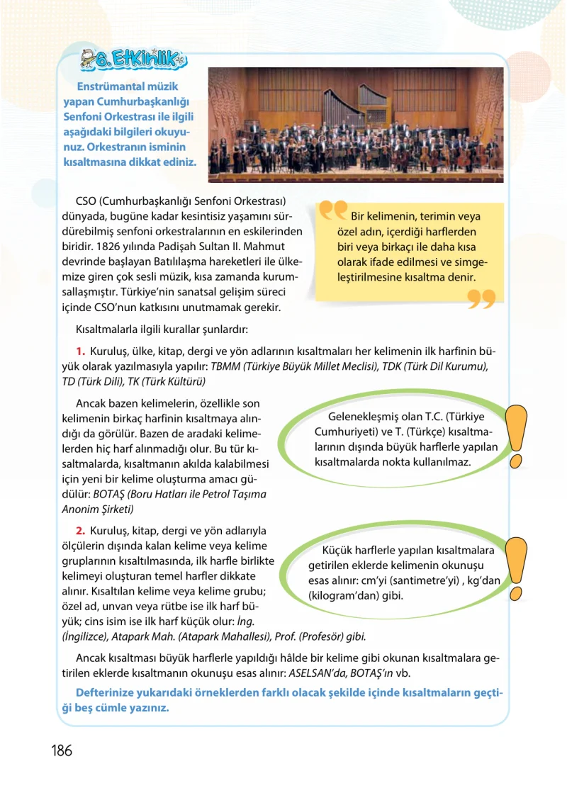 4. Sınıf Türkçe Ders Kitabı Cevapları Koza Yayınları Sayfa 186