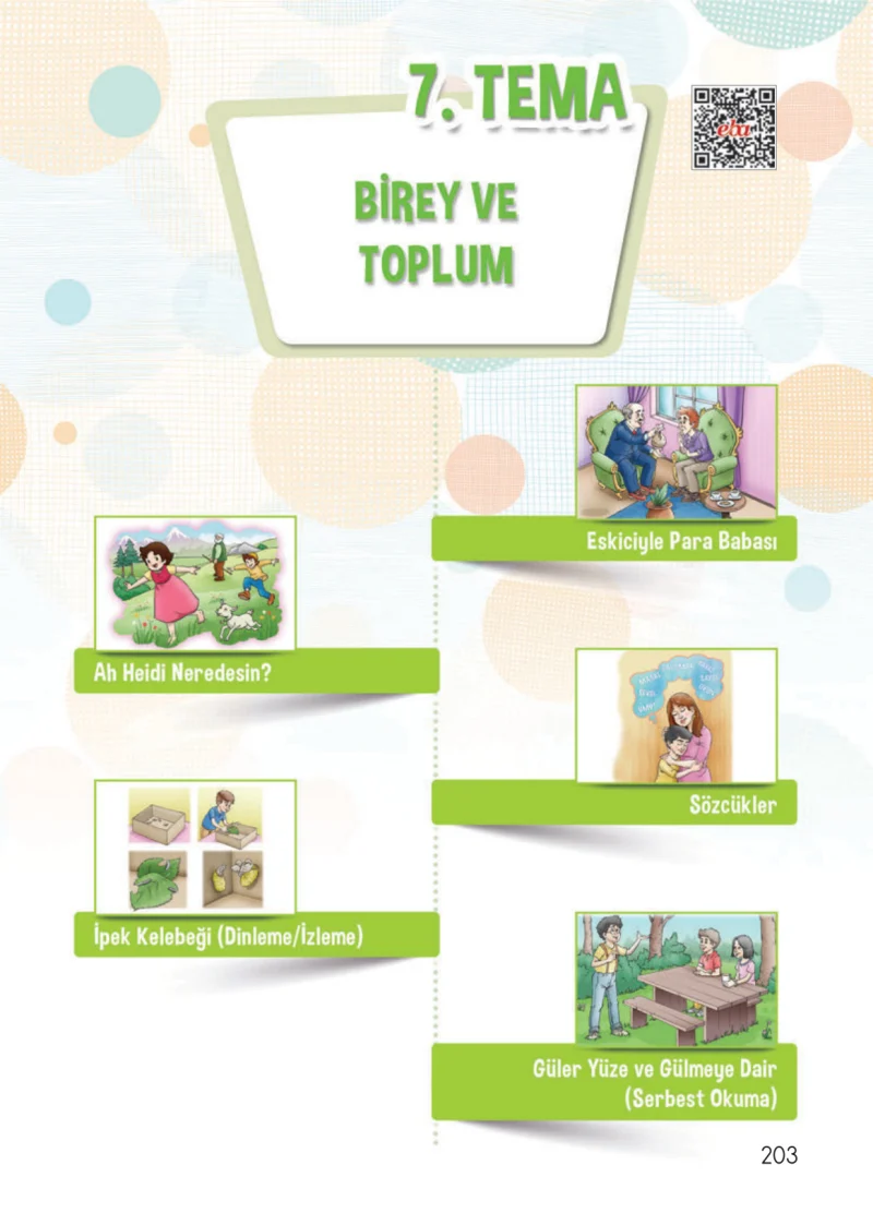 4. Sınıf Türkçe Ders Kitabı Cevapları Koza Yayınları Sayfa 203